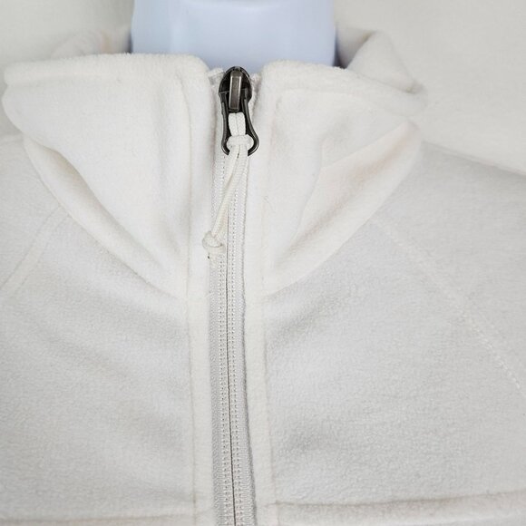 Columbia Womens Full Zip Fleece Jacket Size Large White Soft Casual - Picture 7 of 13